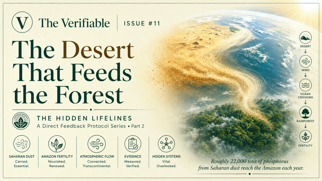 The Verifiable Issue #11, The Desert That Feeds the Forest, a Hidden Lifelines series cover